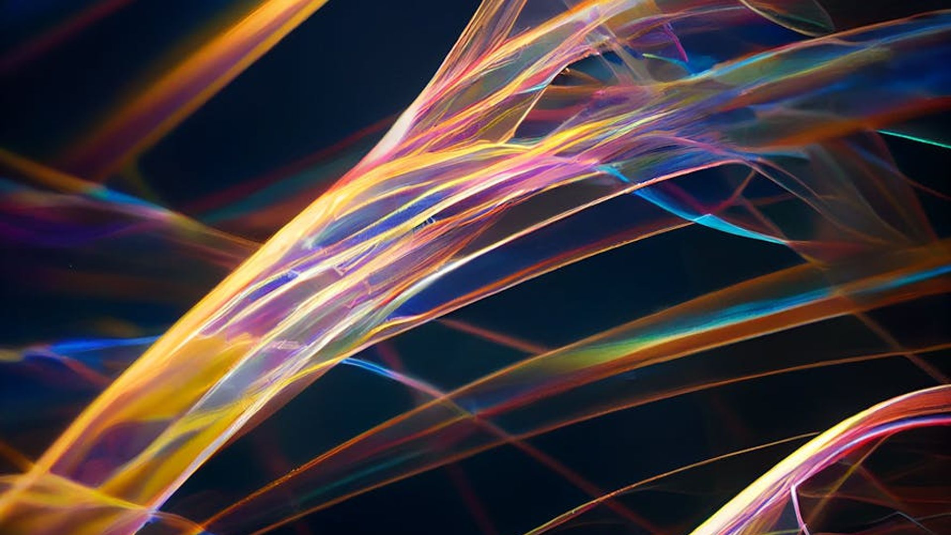 Abstract flowing lines of light suggesting movement and energy.